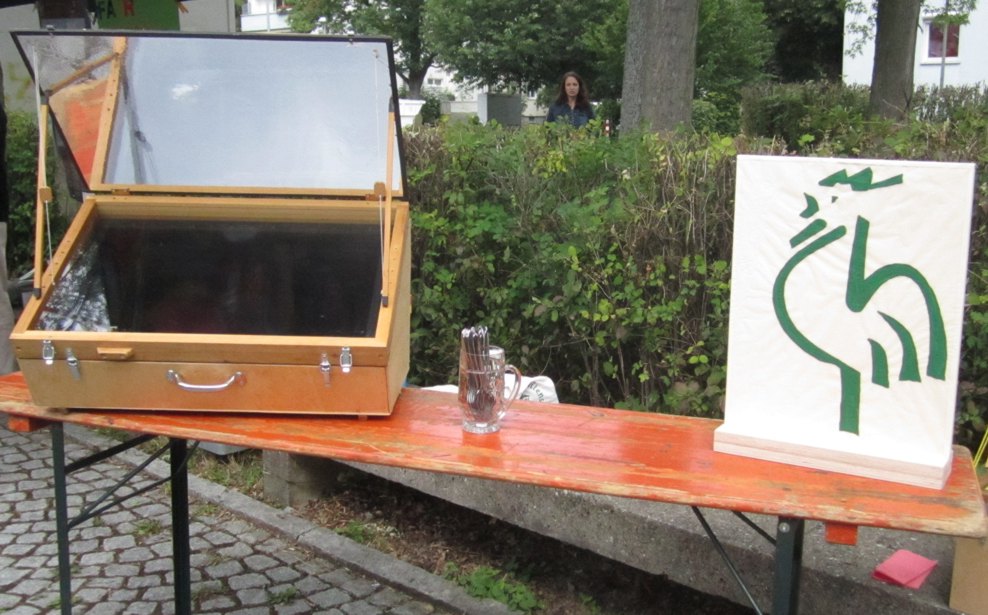 Solarkocher-Vorf�hrung